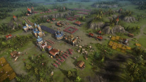 Прусский город с высоты птичьего полета (скриншот из Казаки 3)